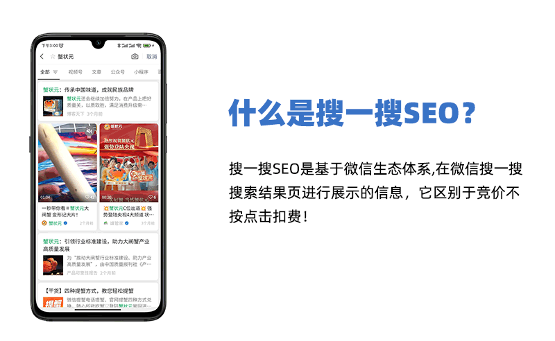 微信搜一搜SEO产品上线